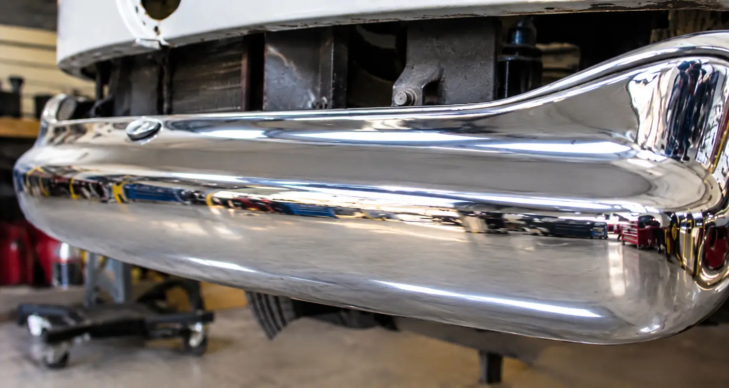 Chrome component after restoration